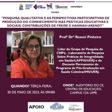 Pesquisa Qualitativa e as perspectivas participativas de produção do conhecimento nas práticas educativas e sociais: contribuições de Freire e Hannah Arendt