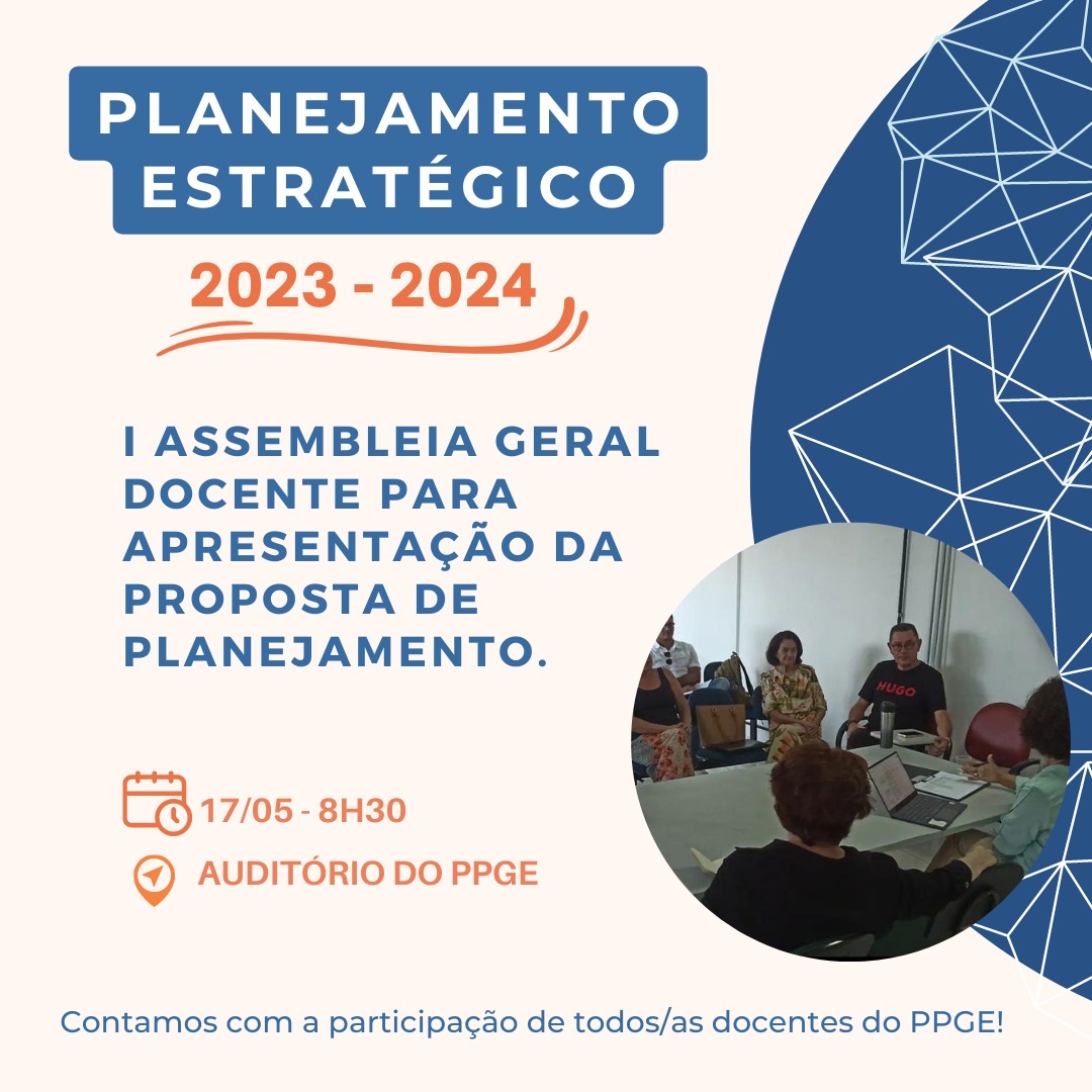 I Assembleia Geral Docente para planejamento estratégico 2023-2024